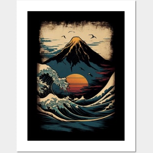 Great Wave of Kanagawa Japanese Style Posters and Art